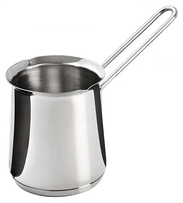 Milchaufschäumbecher 0,2 l Edelstahl Sandwichboden 6,3x6,3x7,5 cm