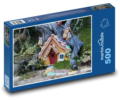 Produktbild von Puzzle 500 Zauberhaftes Lebkuchenhaus - martinpuzzle