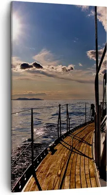 Produktbild von Bild auf Leinwand - Leinwandbild - Kroatien Yacht Segeln Segelboot - 45x80cm - Wand Bild - Wanddeko - Leinwanddruck - Bilder - Kunstdruck - Wanddekoration - Leinwand bilder - Wandkunst - PA45x80-0426