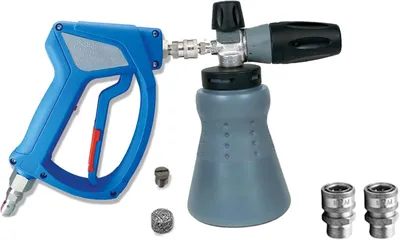 Zdjęcie produktu dla Pistolet pianotwórczy – Schuimkanon – Schuimsproeier – Wymienna dysza – Butelka 1 litra – Do myjek ciśnieniowych