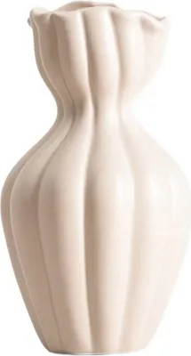 Produktbild von HOMLA FILLY Keramikvase mit unregelmäßigem Deckel 14x25,5 cm