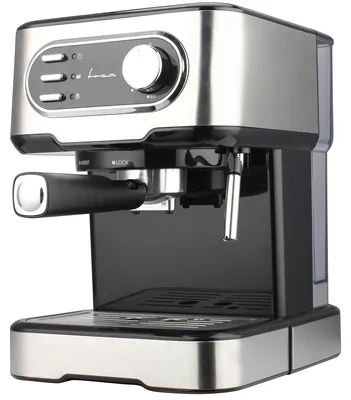 Produktbild von Manueller Espressor FRAM FEM-850BKSS, 850 W, 15 bar, Wassertank 1,5 L, Silber