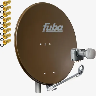 Produktbild von Fuba DAL 804 B Sat Satelliten Anlage Schüssel Quad LNB DEK 417 4 Teilnehmer