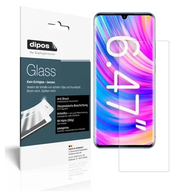 Produktbild von 2x Schutzfolie für ZTE Blade 20 Pro 5G matt - Anti-Shock 9H Folie dipos Glass Kunststoffglas
