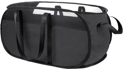 Zdjęcie produktu dla Uniqoos® Składany kosz na pranie, oszczędzający miejsce – 60 x 35 x 35 cm, pojemność 73,5 litra, 4 uchwyty, wykonany z tkaniny katjonowej, idealny do prania i przechowywania