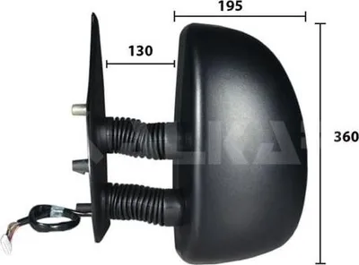 Produktbild von ALKAR 9256961 Außenspiegel Seitenspiegel Links für FIAT DUCATO Kasten (244) Konvex Manuell