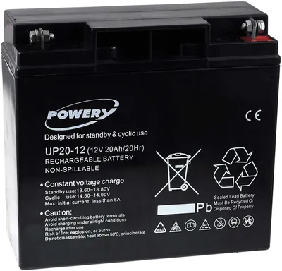 Image de Batterie gel-plomb UP20-12 12V 20Ah (remplace les 18Ah)