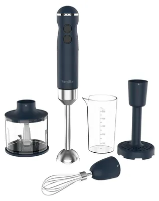 Image de Mixeur plongeant électrique, 1000 W, lames en acier inoxydable, fonction turbo, vitesse variable, accessoires