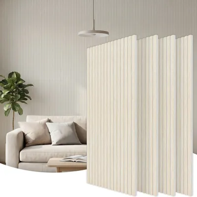 Productafbeelding van Akoestische panelen, hout, 4 stuks, 120 x 60 cm - Wit