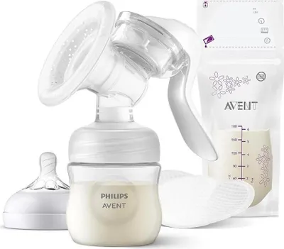 Produktbild von Philips AVENT SCF430/20 Handmilchpumpe Starter-Set, Manuell, Transparent, Weiß