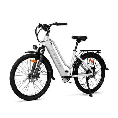 Productafbeelding van TX2 elektrische stadsfiets voor volwassenen, 65 Nm, 48V 16Ah, 26-inch all-terrain banden, mechanische schijfremmen, Shimano 7-versnellingen, laag instapframe