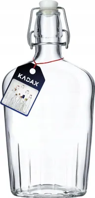 Obrázek produktu pro Skleněná láhev – s uzávěrem – 500 ml – na víno, likér, tinkturu a lihoviny