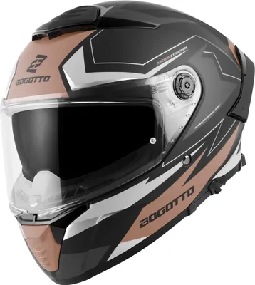 Produktbild von Bogotto FF118 Vilial Helm, schwarz matt/braun, M