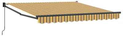 Immagine prodotto di vidaXL Tenda da sole retrattile multicolore 350 x 250 cm