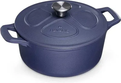 Produktbild von Famanu Gusseisenpfanne 3,5 l - Ø 24 cm emailliert, temperaturbeständig