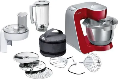 Produktbild von BOSCH Küchenmaschine MUM58720 1000Watt Edelstahl/rot