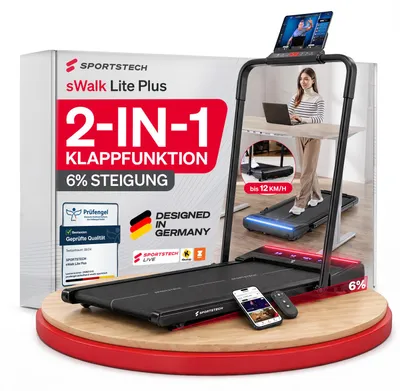 Produktbild von Sportstech Laufband sWalk_Lite_Plus | 6 km/h Walking Pad, Treadmil bis 12 km/h