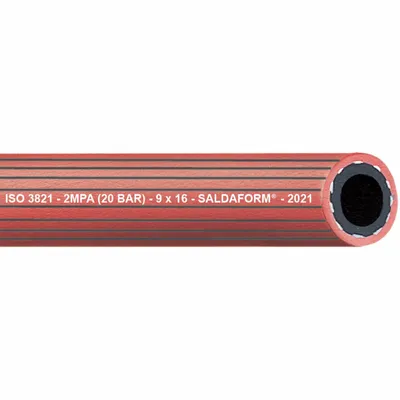 Produktbild von Acetylenschlauch SALDAFORM®/ROT ID 9mm Wandst.3,5mm AD 16,0mm