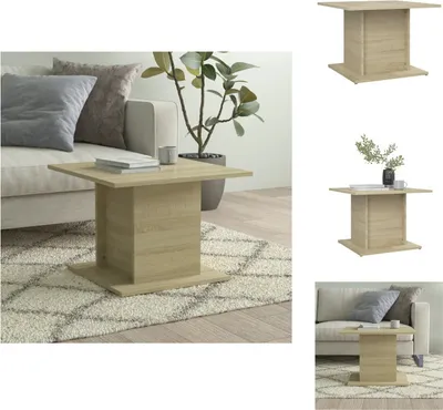 Zdjęcie produktu dla vidaXL Stolik kawowy dąb sonoma 55,5x55,5x40 cm materiał drewnopochodny - Stoliki kawowe