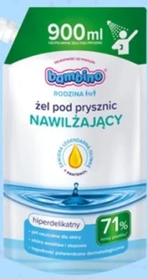 Image de Bambino, recharge écologique de gel douche micellaire, 900 ml