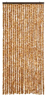 Immagine prodotto di vidaXL Tenda Fly ocra e bianco 90x200 cm in ciniglia