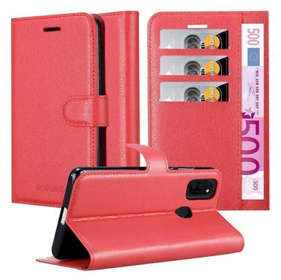 Obrázek produktu pro Cadorabo Case for Samsung Galaxy M21 / M30s Protective Cover in Red Pouzdro na mobilní telefon s magnetickým zavíráním