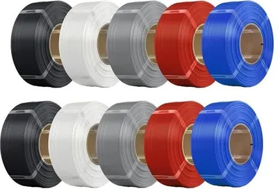 Obrázek produktu pro Bezspólové PLA vlákno, 10 kg náplň pro 3D tisk, ekologický design, 10KG směs