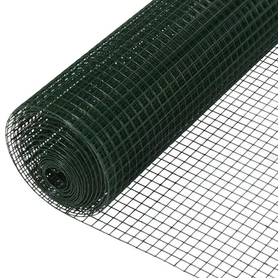 Produktbild von 1m x 10m Grün Volierendraht Maschendrahtzaun Maschendraht Drahtzaun Drahtgitter verzinkt Maschengröße 12x12mm Kaninchendraht Hühnerdraht