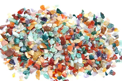 Produktbild von Edelsteine, polierte Trommelsteine, bunte Mischung, Größe mini, ca. 0,5 cm, 1 kg