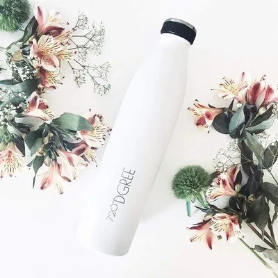 Produktbild von Famanu Trinkflasche 1L - BPA-frei, Auslaufsicher, Geeignet für Sprudel - Thermosflasche für Sport, Universität, Schule, Fitness, Outdoor, Camping
