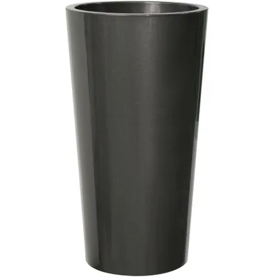 Image de euro3plast 278-5 Pot à plantes TUIT Ø 33cm, H 61 cm, anthracite