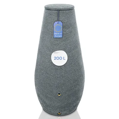 Produktbild von YourCasa Regentonne 200 Liter [EcoDrop] - Nachhaltige Gartenbewässerung Grau