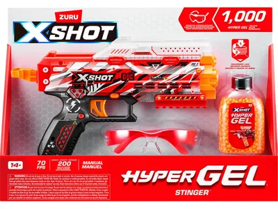 Produktbild von ZURU XSHOT - Hyper Gel Stinger Blaster, Gel-Blaster, (inkl. 1000
