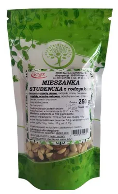 Zdjęcie produktu dla Mieszanka studencka z RODZYNKĄ 250 g