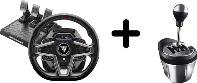 Produktbild von Thrustmaster T248-X Lenkrad + 3 Pedale + TH8A Schalthebel – Ohne Standfuß – Xbox/PC