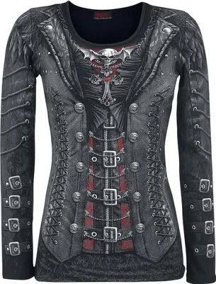 Produktbild von Spiral - Gothess Wrap - All Over Baggy Top Black
