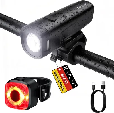 Produktbild von Fahrradlicht-Set, USB-wiederaufladbar