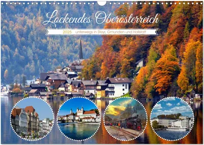 Produktbild von Lockendes Oberösterreich (Wandkalender 2025 DIN A3 quer), CALVENDO Monatskalender