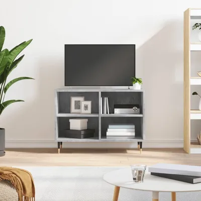 Immagine prodotto di mobile TV vidaXL grigio cemento 69,5x30x50 cm materiale a base di legno - mobile TV - mobile TV - supporto TV - pannello TV