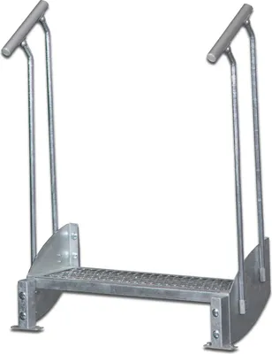 Produktbild von Wangentreppe | Höhe: 38-40 cm, Stufenbreite: 100 cm | Beidseitiges Geländer