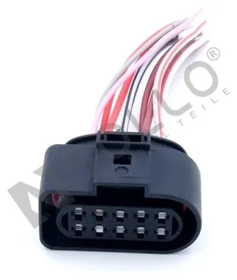 Image de Kit de réparation de câbles Sollo pour phares principaux, compatible avec VW, SKODA, SEAT et AUDI (réf. 6R0973735) : T4, TRANSPORTER (fourgon et pick-up), POLO III, CADDY II, GOLF III et SHARAN