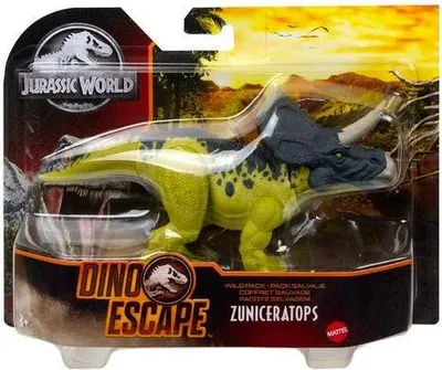 Image de Mattel GWD00 Jurassic World Wild Pack Dinosaure Zuniceratops