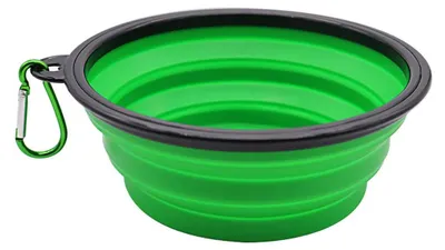 Produktbild von Faltbarer Wassernapf und Futternapf aus Silikon für unterwegs