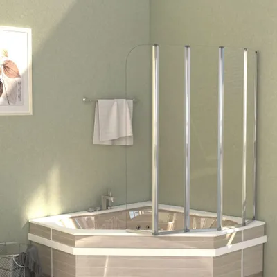 Immagine prodotto di Vidaxl Parete bagno 120x140 cm gehärtetes Glas trasparente