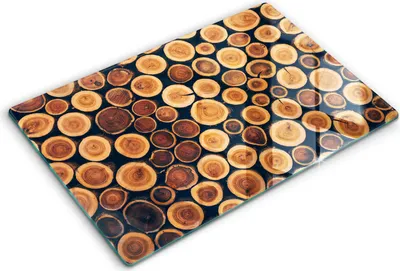 Produktbild von Glasschneideplatte - Herdabdeckplatte - 80x52 cm -Schneidebrett - Spritzschutz -Holzstümpfe