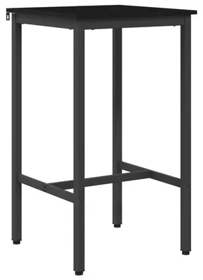 Zdjęcie produktu dla Stół barowy vidaXL, 52 x 52 x 110 cm, płyta wiórowa, czarny, imitacja dębu