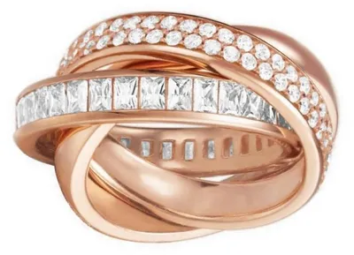 Produktbild von Esprit Damen Ring Edelstahl Rosé Tridelia Zirkonia ESRG02258C1, Ringgröße:54 (17.2 mm Ø)
