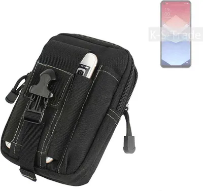 Produktbild von K-S-Trade Gürtel Tasche kompatibel mit Oppo K10x Gürteltasche Holster Schutz Hülle Handy Hülle Smartphone outdoor Handy-Hülle schwarz