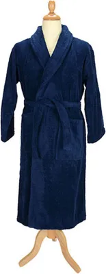 Produktbild von A&R 025.50 | Herren Bademantel mit Schalkragen /   - Farbe: French Navy - Größe: XS