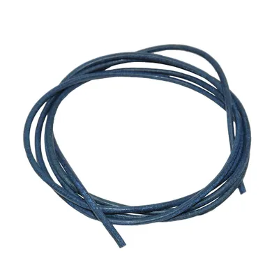 Produktbild von Lederband Rundschnur Rindleder 2mm blau gefärbt ca. 1m blau 2mm